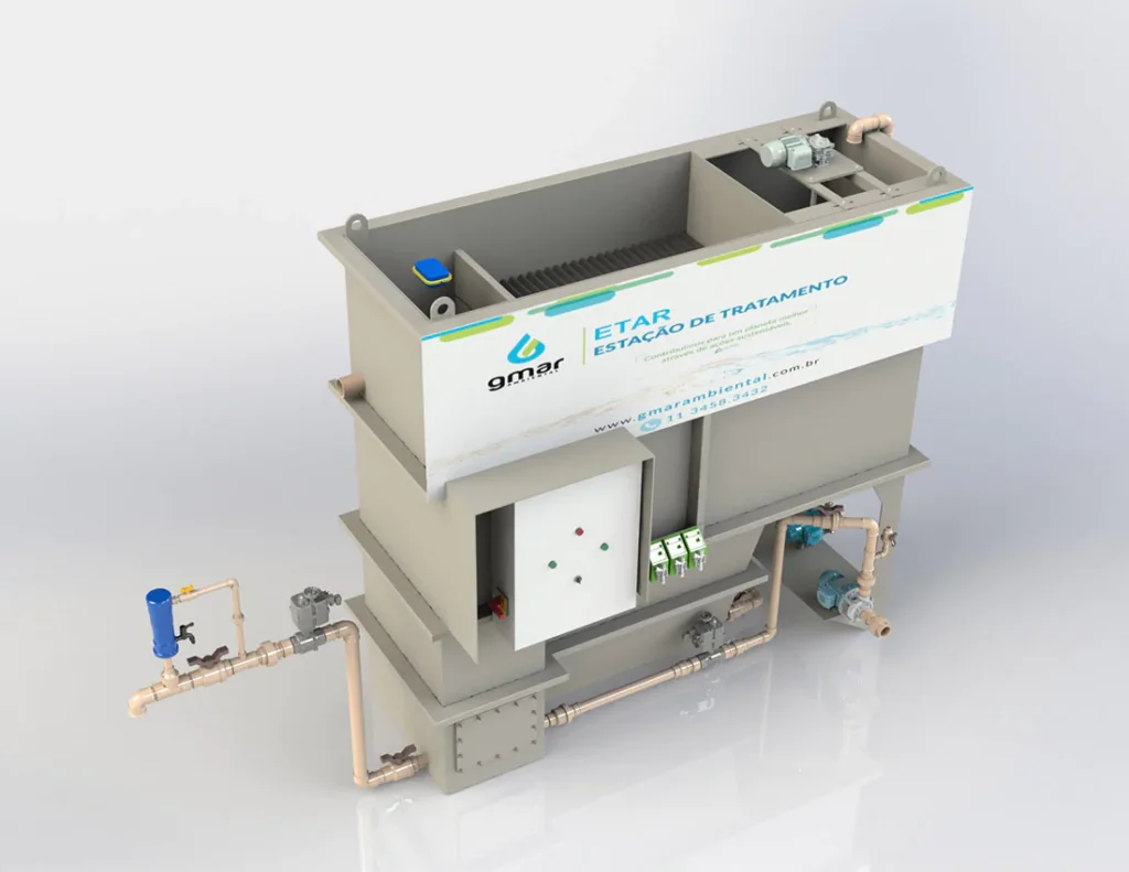 Estação de tratamento de água de reuso instalada em condomínio